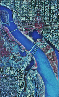 Washington - satellite view